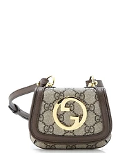 Pre-Owned Gucci Blondie Nm Card Case Wallet with Strap Gg Coated Canvas