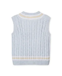 Hope and Henry Little and Big Boys' Organic V-Neck Cricket Sweater Vest