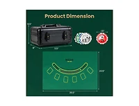 Hongge Texas Holdem Poker Chip Set with 300 Pieces Chips