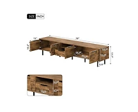 sumyeg 78" Wood Cabinet Tv Stand Consoles with Storage