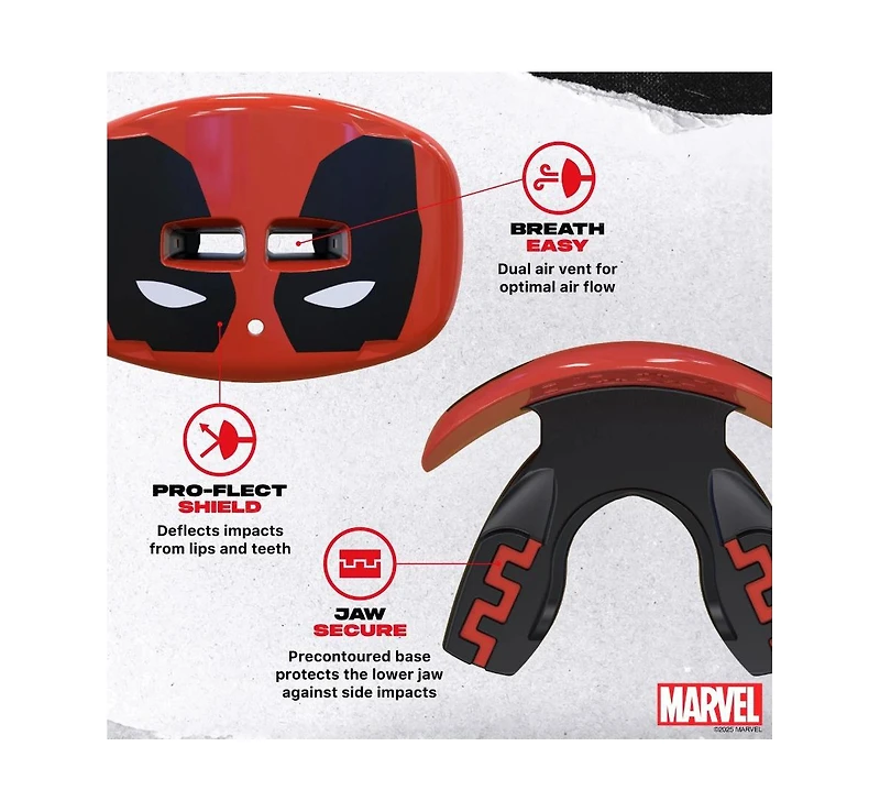 SafeJawz Extro Lip Guard Protector Mouthpiece with Detachable Strap for Football, Lacrosse