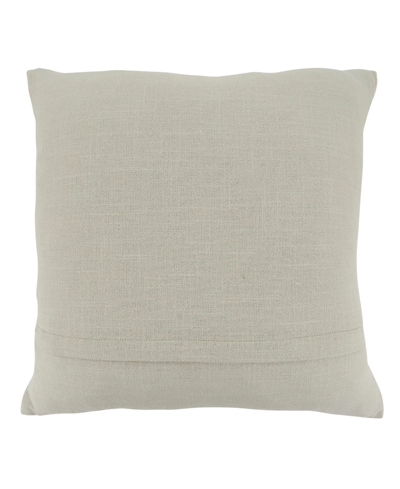 Saro Lifestyle Embroidered Wave Decorative Pillow, 18" x