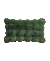 Saro Lifestyle Plush Faux Fur Decorative Pillow