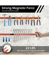Sugift 18 Inch Magnetic Tool Holder Strip with Mounting Screws