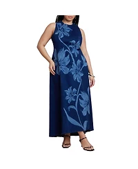 Eloquii Plus Printed Denim Dress