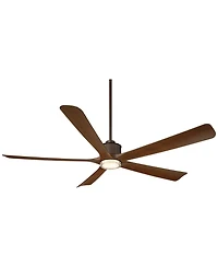 Casa Vieja 60" Hex and Koa Led Ceiling Fan with Remote