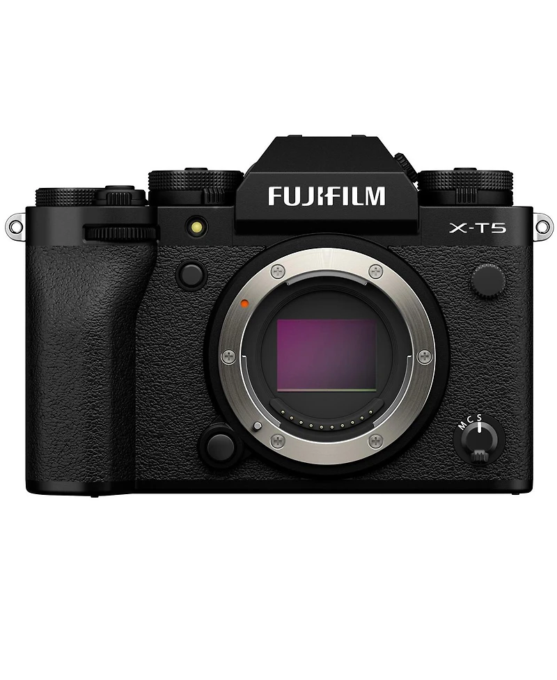 Fujifilm X-T5 Mirrorless Camera Bundle with 128GB Sd Card, Shoulder Bag, Extra Battery, Charger, Screen Protector, Cleaning Kit
