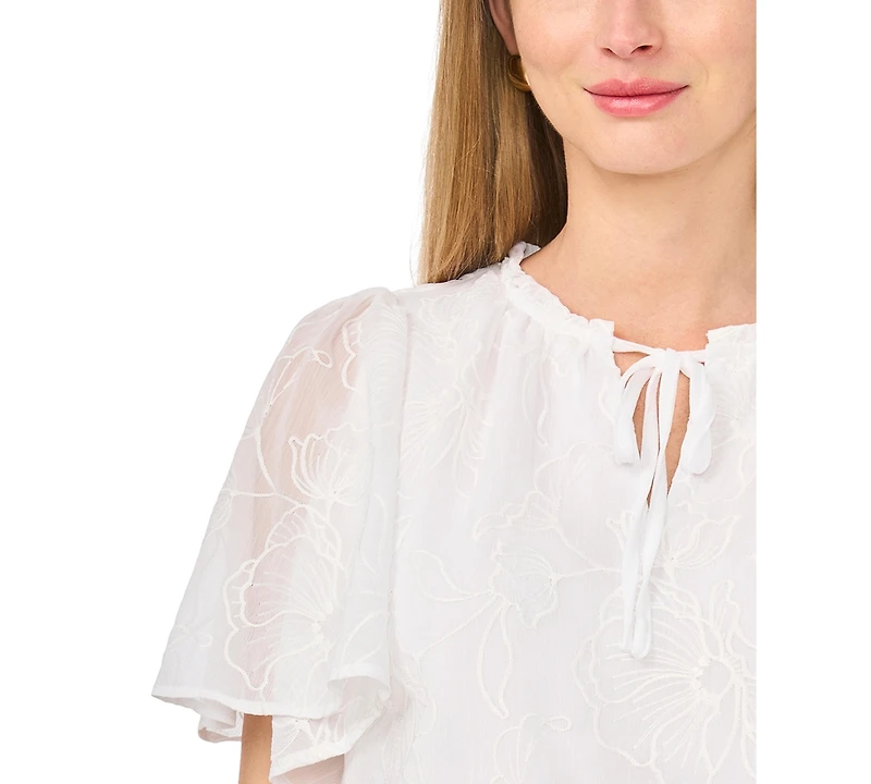 Vince Camuto Women's Tie-Neck Princess-Sleeve Blouse
