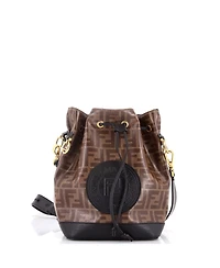 Pre-Owned Fendi Small Mon Tresor Bucket Bag Zucca Coated Canvas