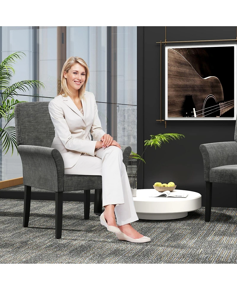 Sugift Executive Guest Chair with Armrests for Reception Areas