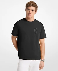 Michael Kors Men's Mk Keychain Logo Crewneck T-Shirt