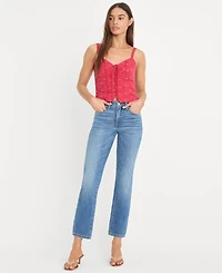 Good American Women's Mid-Rise Ankle-Length Jeans