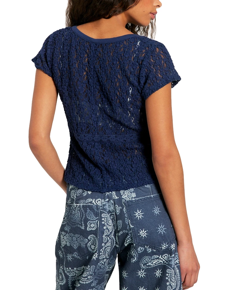 Free People Women's Claro Short-Sleeve Top