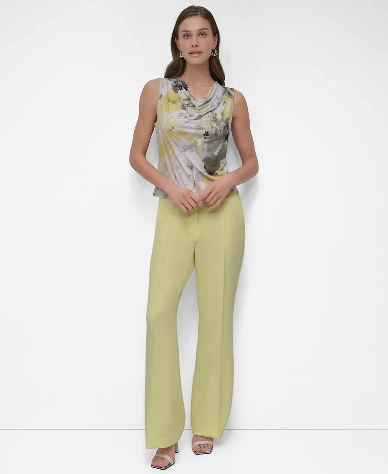Dkny Petite Sleeveless Cowl Neck Blouse