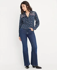Good American Women's Dolly Joleans Flared-Leg Jeans