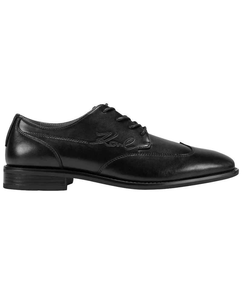 Karl Lagerfeld Men's Wing Tip Lace-Up Shoes