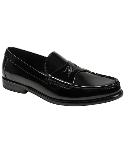 Karl Lagerfeld Men's Embroidered Logo Slip-On Loafers