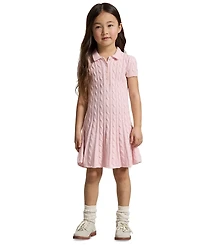 Polo Ralph Lauren Toddler and Little Girls Cable-Knit Cotton Sweater Dress
