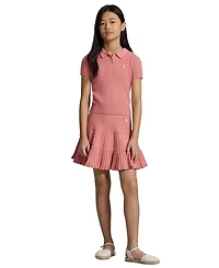 Polo Ralph Lauren Girls' 7-16 Mini-Cable Polo Sweater