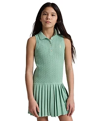 Polo Ralph Lauren Girls' 7-16 Mini-Cable Collar Dress