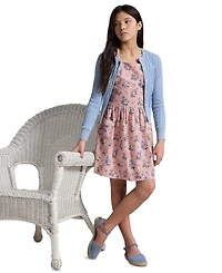 Polo Ralph Lauren Girls' 7-16 Striped Square Neck Seersucker Dress