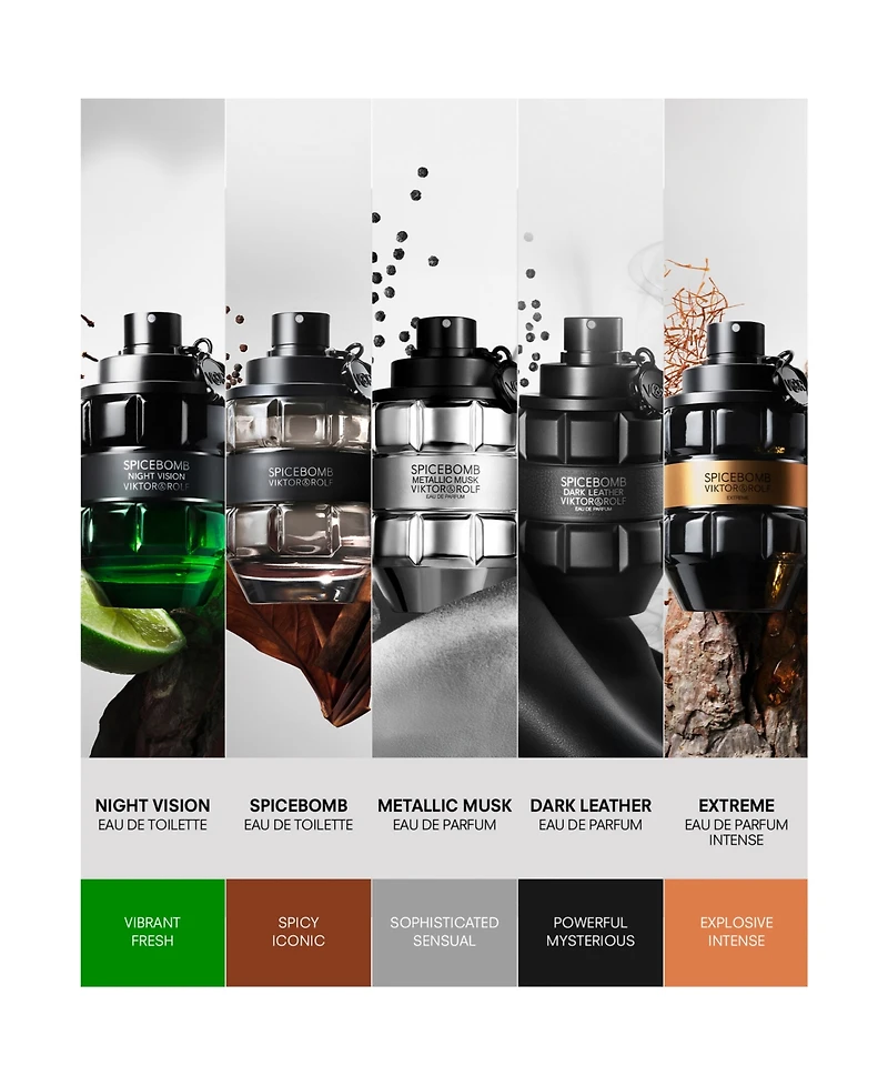 Viktor & Rolf Men's Spicebomb Metallic Musk Eau de Parfum, 3.04 oz.