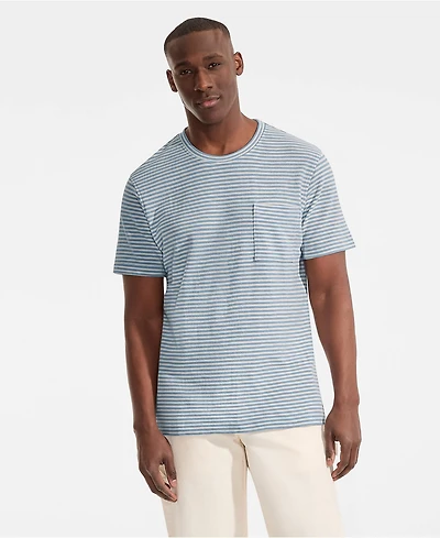 Lands' End Big & Tall Short Sleeve Cotton Linen Tee
