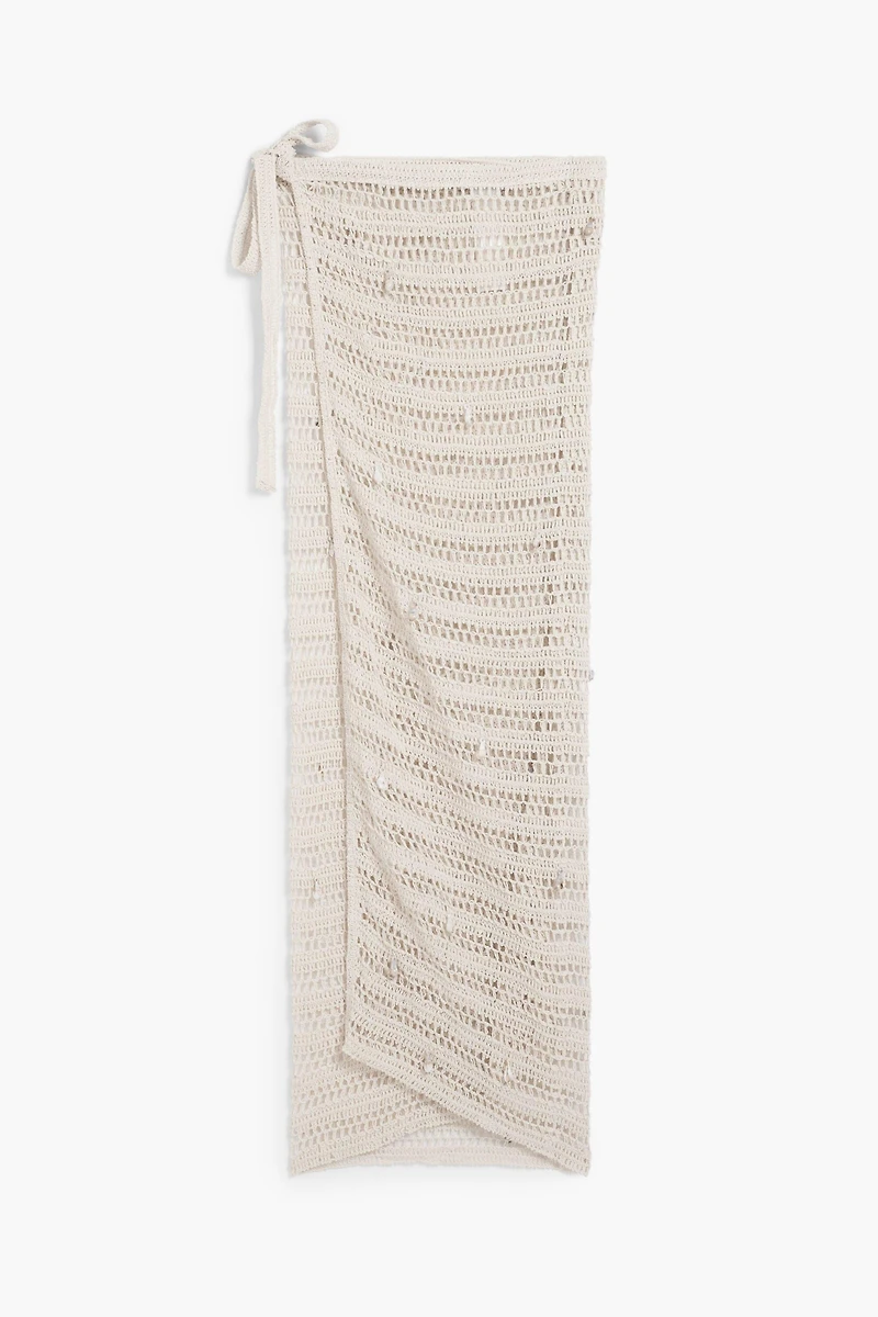 Desigual Women's Openwork pareo with appliques