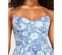 Alex & Sophia Juniors' Jacquard Midi Dress
