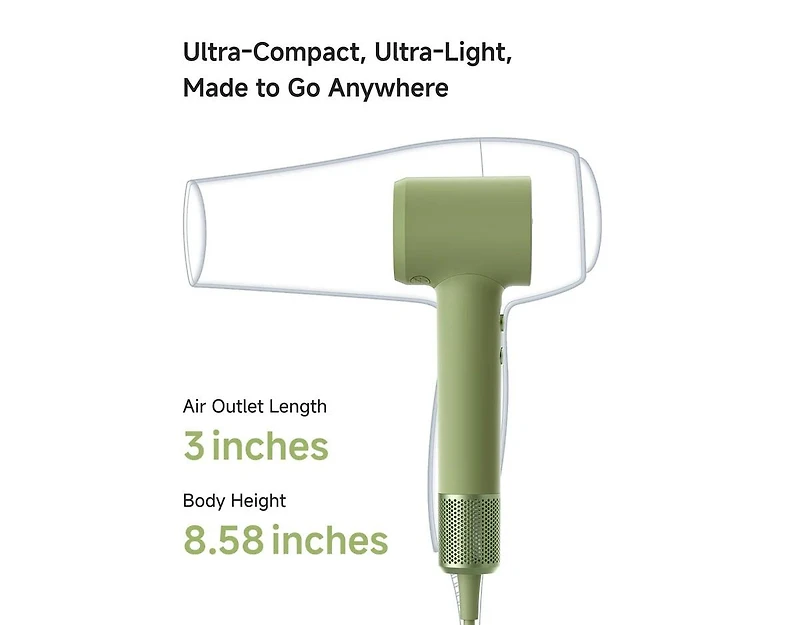 Laifen Swift Mini Hair Dryer With 1 Nozzle 1 Bag