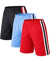 Galaxy By Harvic Men's Jump Start Drawstring Shorts, 3-Pack