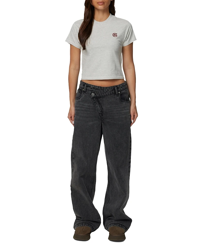 Good For Nothing Women's Halftone Baby T-Shirt