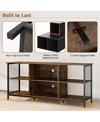 Sugift Tv Stand for TVs up to 65 in with Storage Compartments