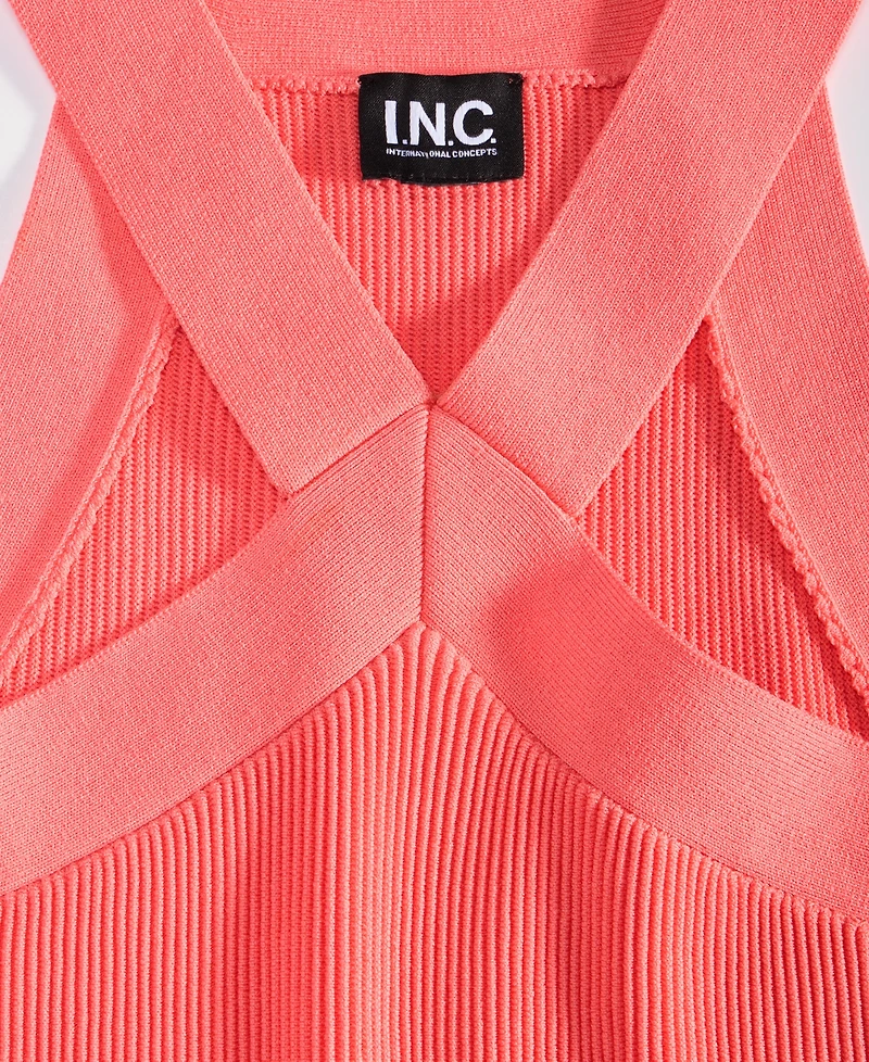 I.n.c. International Concepts Women's Halter Sweater Tank, Macy's Exclusive