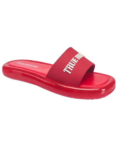 True Religion Women's Logo Strap Jelly Slide