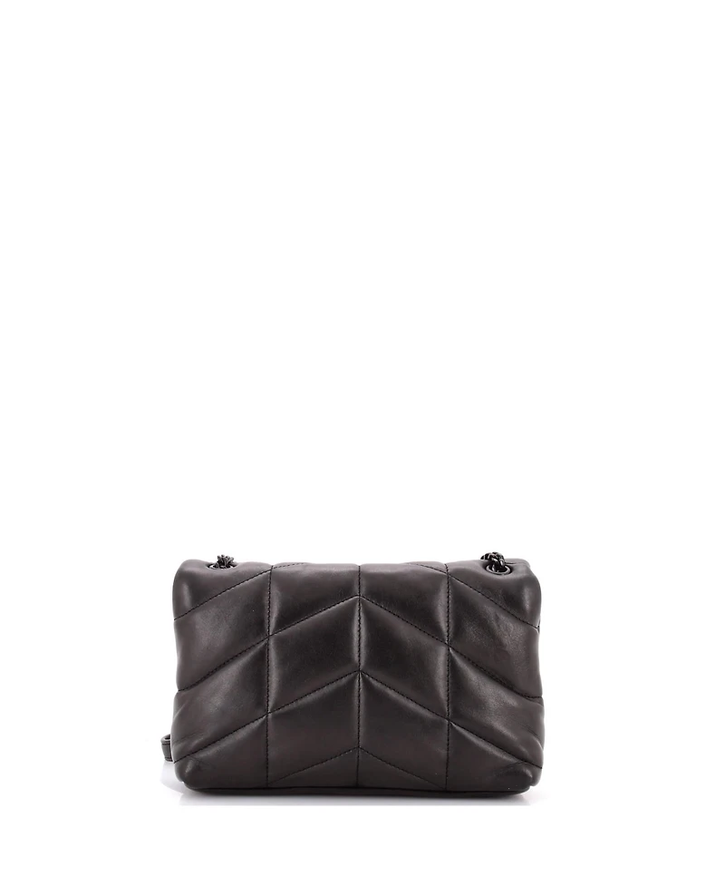 Pre-Owned Saint Laurent Mini Loulou Puffer Shoulder Bag Quilted Leather