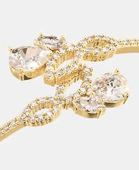 Givenchy Cubic Zirconia Bypass Bangle Bracelet