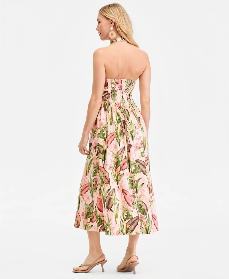 I.n.c. International Concepts Women's Halter Midi Dress, Macy's Exclusive