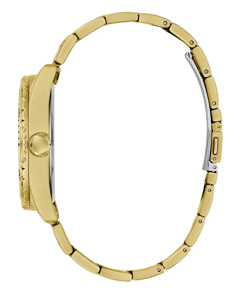 Guess Men's Gold-Tone Multi-Function Watch, 43mm