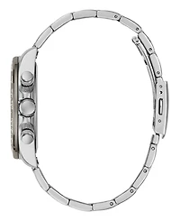 Guess Men's Silver-Tone Chronograph Watch, 42mm