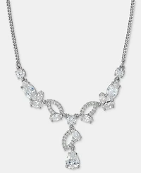 Givenchy Cubic Zirconia Lariat Necklace, 16" + 3" extender