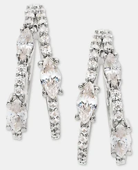 Givenchy Cubic Zirconia Split Hoop Earrings