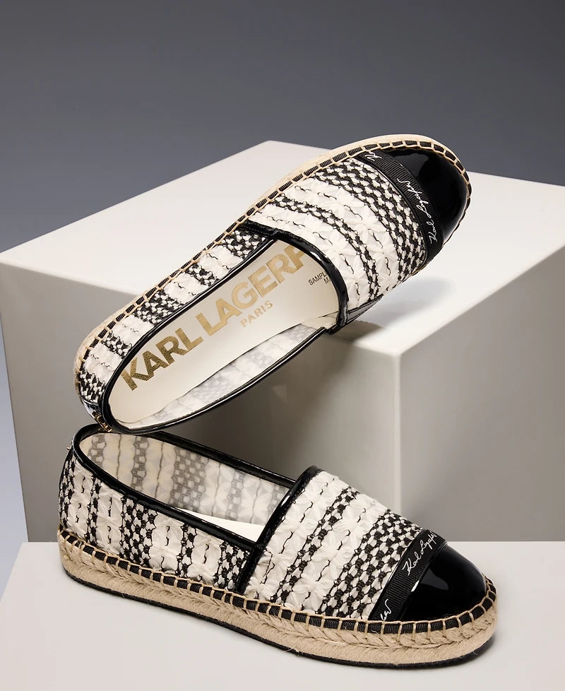 Karl Lagerfeld Paris Women's Millicent Espadrilles Flats