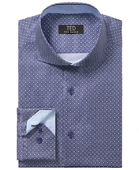 Ted Baker Men's Round Cuff Slim Fit Dress Shirt