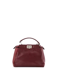 Pre-Owned Fendi Mini Peekaboo Bag Leather