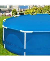 Sugift 8 ft Round Solar Pool Cover 12 Mil for In Ground Pools