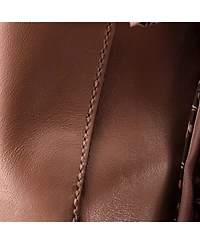 Pre-Owned Fendi Small Ff Handle Tote Leather