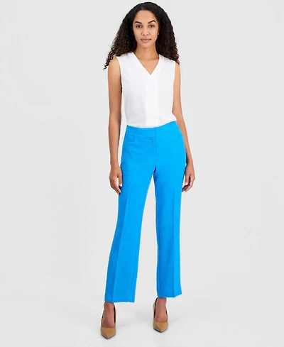 Kasper Women's High Rise Straight Leg Trousers, Regular & Petite