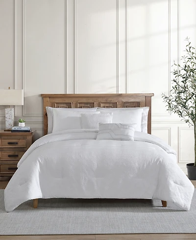Vcny Home Blanca Jacquard Geometric 5-Pc. Comforter Set