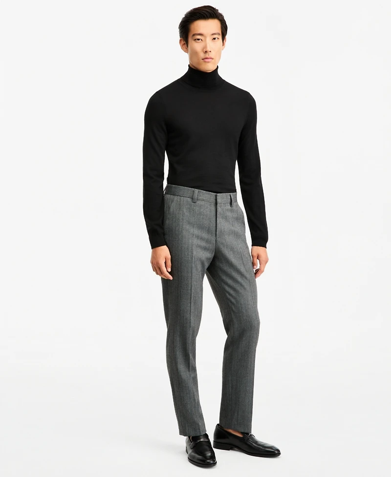 Hugo by Boss Men's Modern-Fit Herringbone Suit Pants